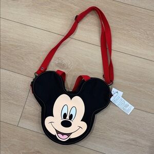 Disney Parks Mickey Mouse Face Canvas Tote Bag Small